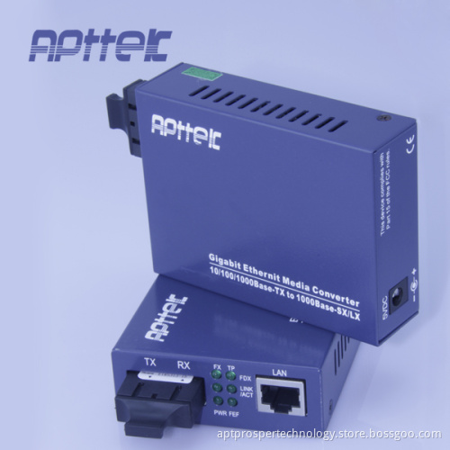 10/100/1000m Single-Mode 20km Media Converter (APT-1124S33OC)